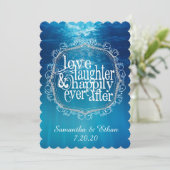 Happily Ever After Bewaar de Datum Save The Date (Staand voorkant)