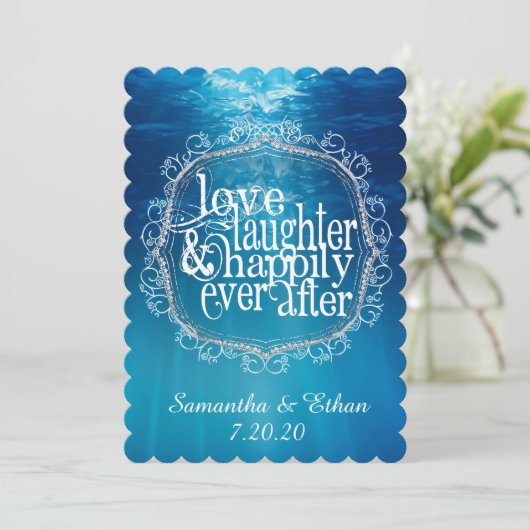 Happily Ever After Bewaar de Datum Save The Date (Staand voorkant)