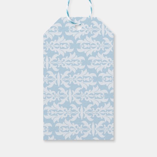 Happily Ever After Blue Elegant Storybook Cadeau L Cadeaulabel (Achterkant)