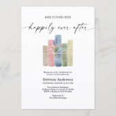 Happily Ever After Boek Bruiloftsfeest QR Code Kaart (Voorkant)