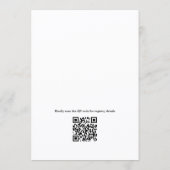 Happily Ever After Boek Bruiloftsfeest QR Code Kaart (Achterkant)