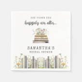 Happily Ever After Book Bridal Shower Servet (Voorkant)
