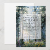 Happily Ever After Bos String Lights Trouw Kaart (Voorkant / Achterkant)