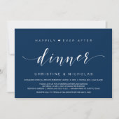 Happily ever After, Bruiloft Elopement Diner Uitno Kaart (Voorkant)