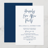 Happily Ever After, Bruiloft Elopement Dinnerfeest Kaart (Voorkant / Achterkant)