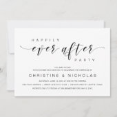 Happily Ever After, Bruiloft Elopement Feest Kaart (Voorkant)