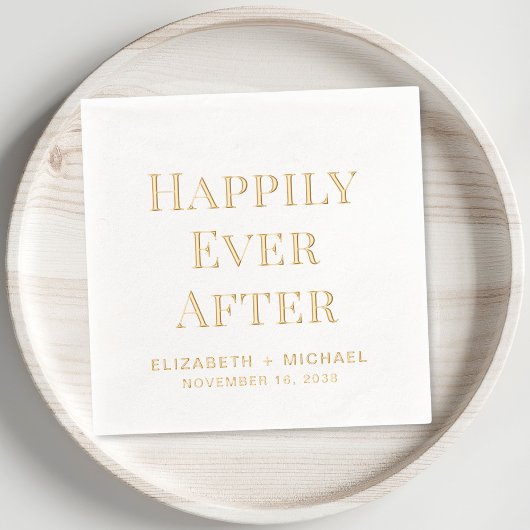 Happily Ever After Bruiloft Folie Servetten