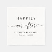 Happily Ever After Bruiloft Servet (Voorkant)
