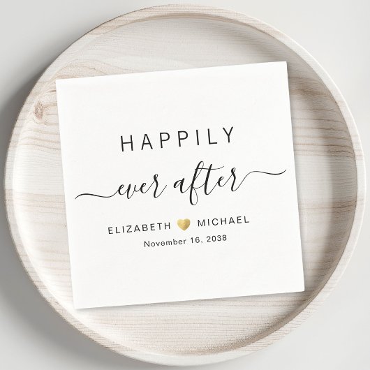 Happily Ever After Bruiloft Servet