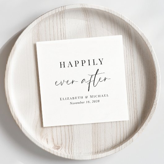 Happily Ever After Bruiloft Servet