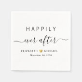 Happily Ever After Bruiloft Servet (Voorkant)