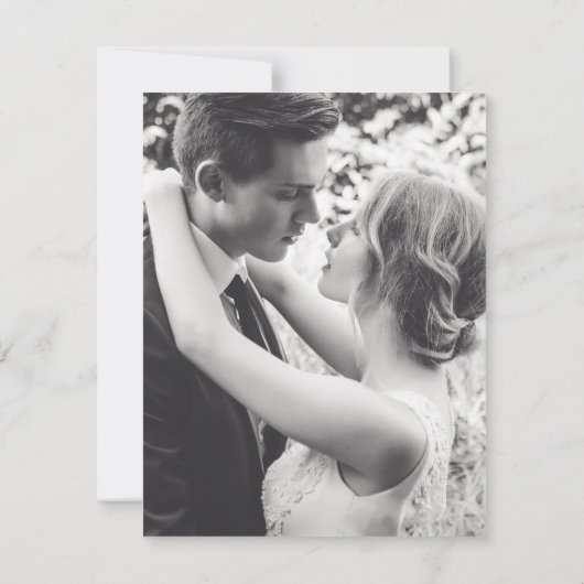 Happily Ever After bruiloftfeest na de bruiloft Save The Date (Achterkant)