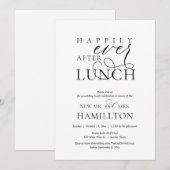 Happily Ever After Bruilofts lunch viering Kaart (Voorkant / Achterkant)
