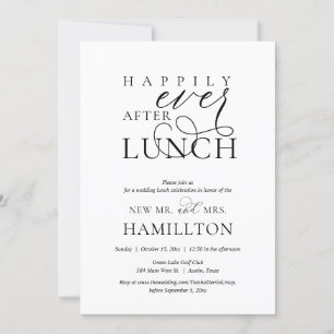 Happily Ever After Bruilofts lunch viering Kaart