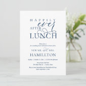 Happily Ever After Bruilofts lunch viering Kaart (Staand voorkant)