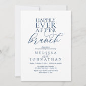 Happily Ever After Brunch, Modern Classy Wedding Kaart (Voorkant)