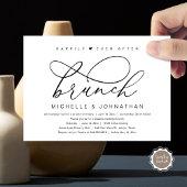 Happily Ever After Brunch, Modern Romantisch Feest Kaart