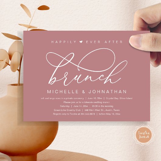 Happily Ever After Brunch, Moderne Romantische Fee Kaart
