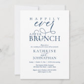 Happily Ever After Brunch Post Wedding Elopement Kaart (Voorkant)