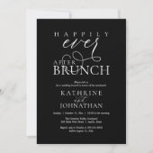 Happily Ever After Brunch Post Wedding Elopement Kaart (Voorkant)