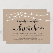 Happily Ever After Brunch, Trouwen met weinig gast Kaart (Voorkant / Achterkant)