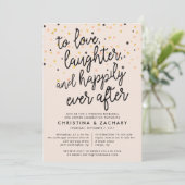 Happily Ever After | Confetti-repetitie Kaart (Staand voorkant)