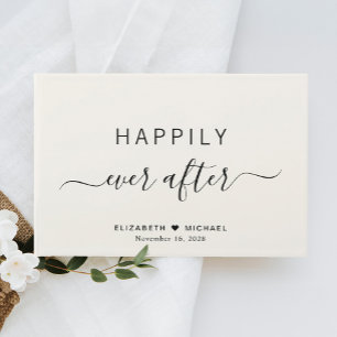 Happily Ever After Crème Bruiloft Gastenboek