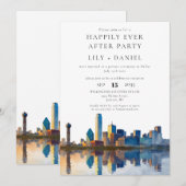 Happily Ever After Dallas Wedding Kaart (Voorkant / Achterkant)