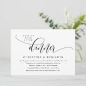 Happily Ever After Diner, Elopement, Modern Letter Kaart (Staand voorkant)