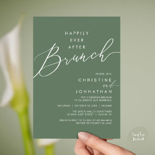 Happily Ever After Diner Huwelijksreceptie Diner Kaart