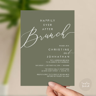 Happily Ever After Diner Huwelijksreceptie Diner Kaart