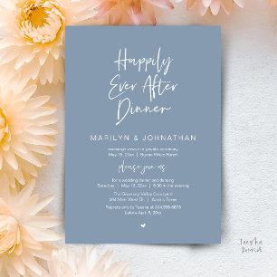 Happily Ever After Diner Modern Huwelijksreceptie Kaart