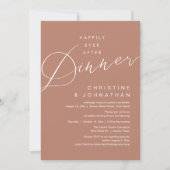 Happily Ever After Diner Romantische Bruiloft Kaart (Voorkant)
