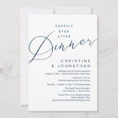 Happily Ever After Diner Romantische Bruiloft Kaart (Voorkant)