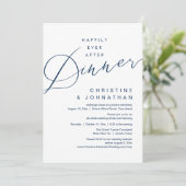 Happily Ever After Diner Romantische Bruiloft Kaart (Staand voorkant)