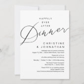 Happily Ever After Diner Romantische Bruiloft Kaart (Voorkant)