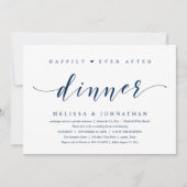 Happily Ever After Dinner, Modern Minimalistisch Kaart (Voorkant)