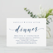 Happily Ever After Dinner, Modern Minimalistisch Kaart (Staand voorkant)