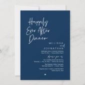 Happily Ever After Dinner Modern Wedding Party Kaart (Voorkant)