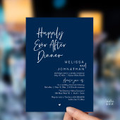Happily Ever After Dinner Modern Wedding Party Kaart