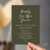 Happily Ever After Dinner Modern Wedding Reception Kaart