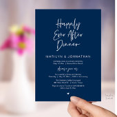 Happily Ever After Dinner Modern Wedding Reception Kaart