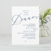 Happily Ever After Dinner Romantic Wedding Party Kaart (Staand voorkant)