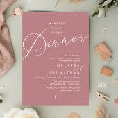 Happily Ever After Dinner Romantic Wedding Party Kaart