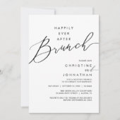 Happily Ever After Dinner Wedding Reception Dinner Kaart (Voorkant)