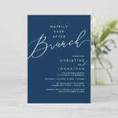 Happily Ever After Dinner Wedding Reception Dinner Kaart (Staand voorkant)