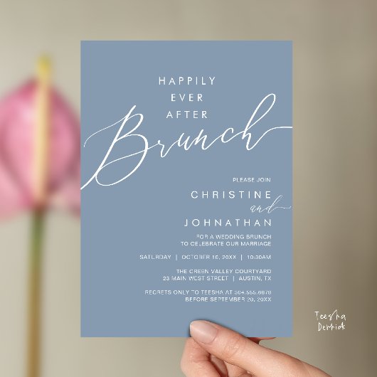 Happily Ever After Dinner Wedding Reception Dinner Kaart