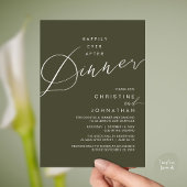 Happily Ever After Dinner Wedding Reception Dinner Kaart