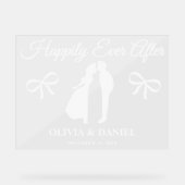 Happily Ever After Editable Wedding Welcome Acryl Bord (Voorkant)
