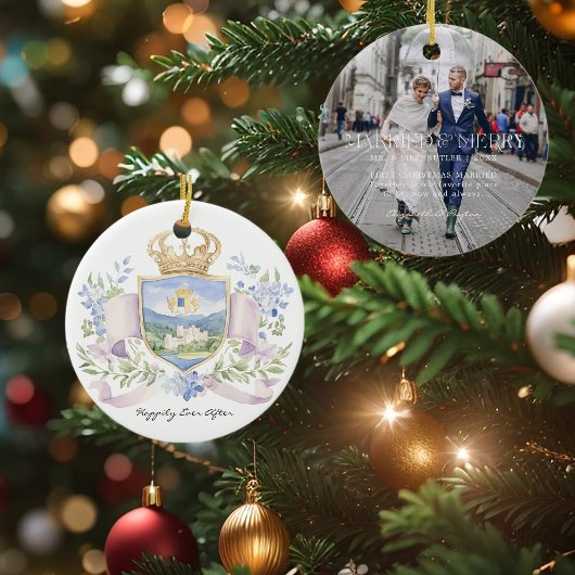 Happily Ever After | Eerste kerst getrouwd met Cre Keramisch Ornament